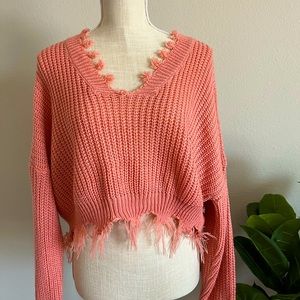 Zaful pink sweater